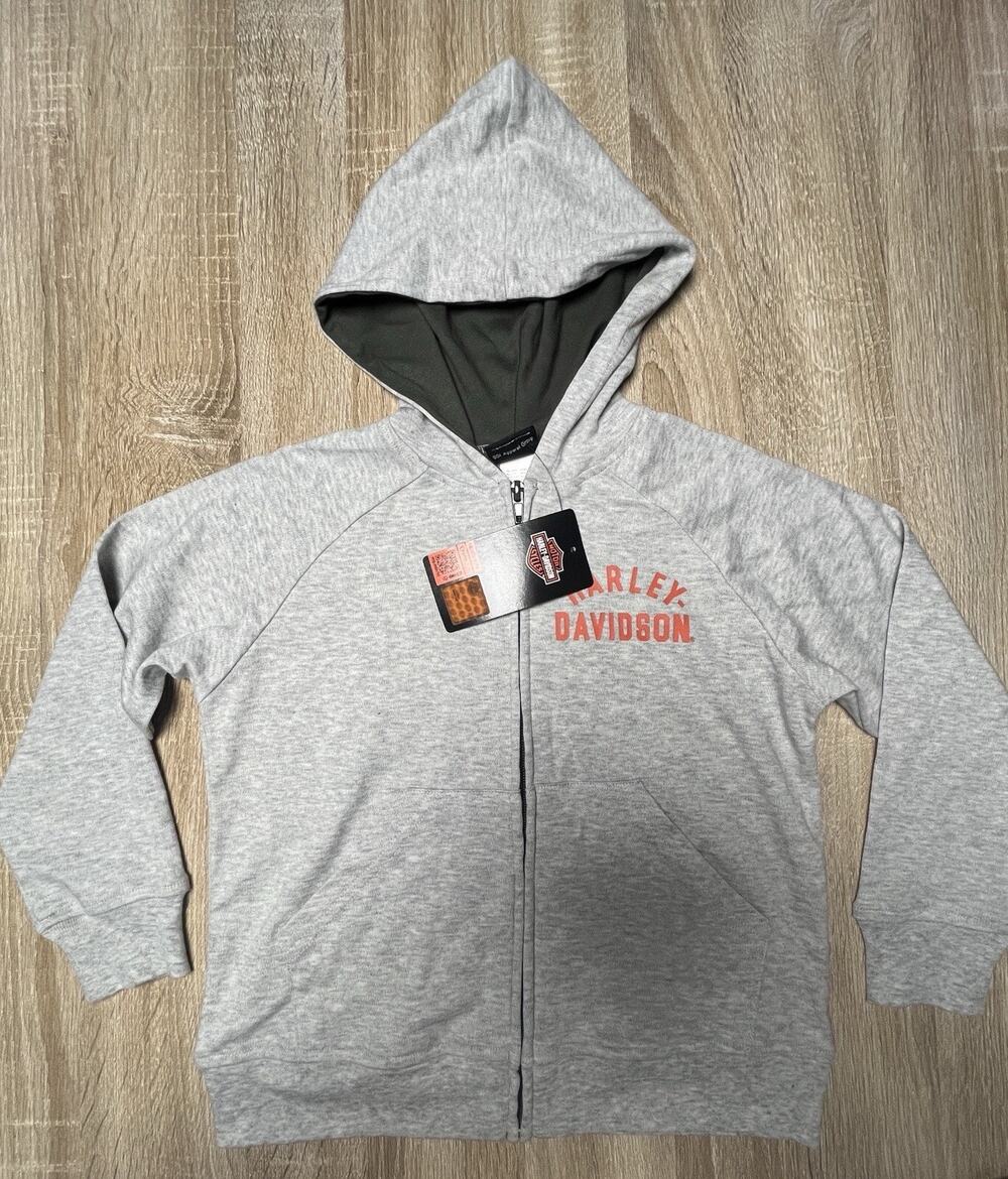 Harley Davidson Officially Licensed 2023 Size 6/7 Grey Baby Kids Sweatshirt